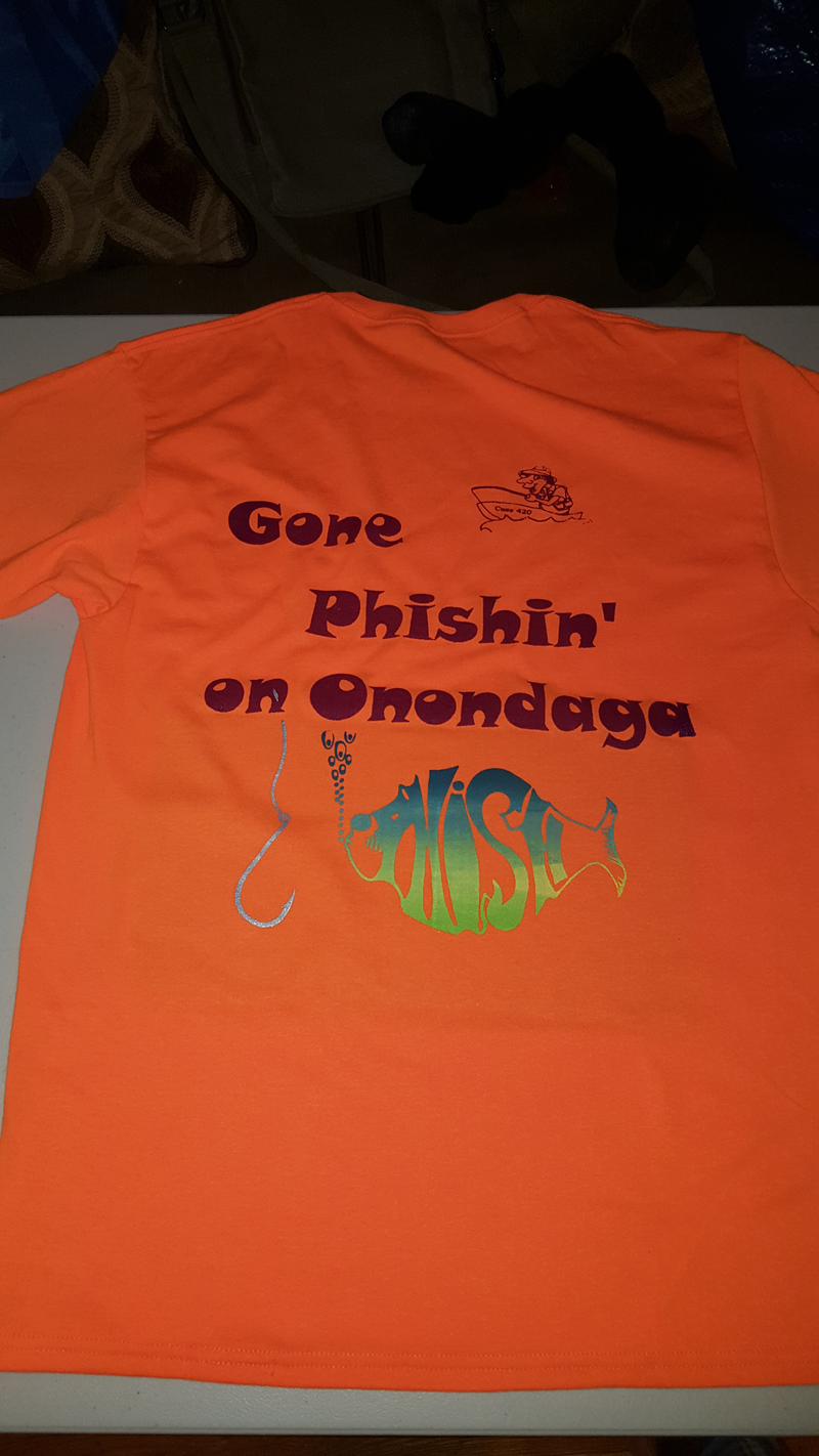 Back of the shirt I made for Phish at the LakeView in Syracuse on Sunday. as you can see I’ve stepped it up a bunch!